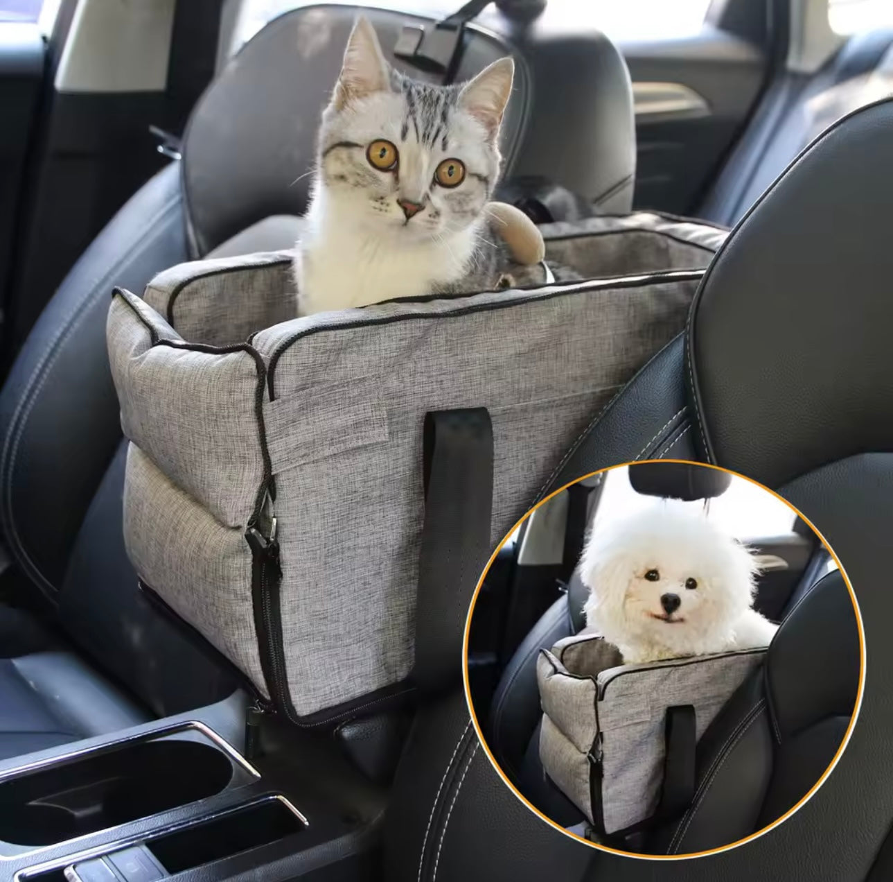 2-in-1 Cozy Car Seat & Bed for pets